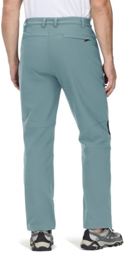 TACVASEN Men's Winter Snow Ski Pants Fleece Lined Waterproof Hiking Work