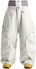 GSOU SNOW Mens Womens Baggy Snowboard Pants Snow Ski Reflective Waterproof