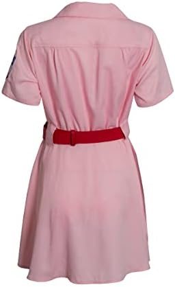 Womens Baseball League Dottie Costume Jersey Dress Uniform Set