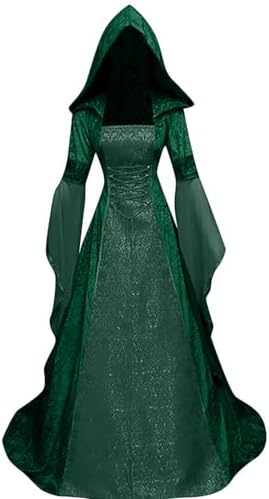 Women Deluxe Witch Dress Renaissance Vampire Halloween Costume