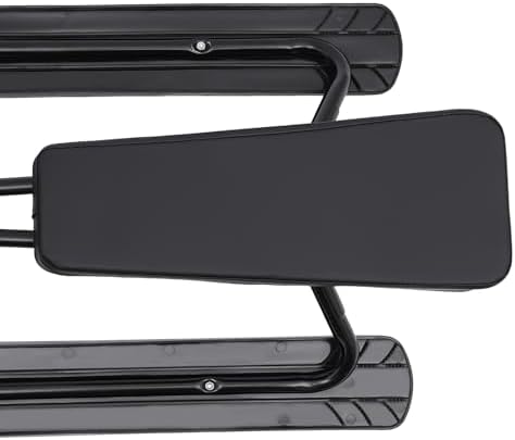Snow Racer Sled, Steerable Ski Slider Snow Bike with Twin Brakes & Steering Wheel, 220lbs Load Capacity Heavy-Duty Sturdy Steel Frame for Ages 3-15 Years for Skiing Ice Skating Sand Skating