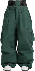 GSOU SNOW Women Men Baggy Snowboard Pants Ski Snow Pants Waterproof