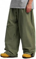GSOU SNOW Mens Womens Baggy Snowboard Pants Loose Fit Ski Snow Pants