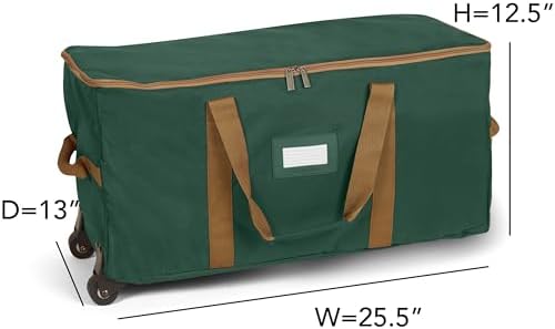 Covermates Rolling Treasurekeeper Storage Bag, 25.5" L x 13" W x 12.5" H