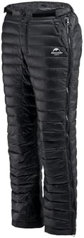 Naturehike Side Zipper Down Pants, Men's Women's Winter Snow Ski Pants, Windproof Warm Insulated Puffy Trousers