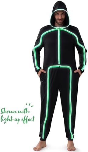 Spooktacular Creations Halloween Costume Adult Glow in the Dark Costume Men