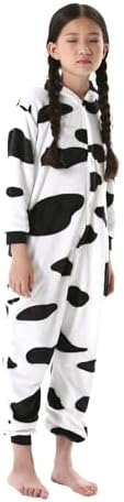 SimZoo Kids Animal Onesie Pajamas Halloween Costumes Cosplay 4-13Y
