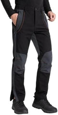 Mens Snow Ski Pants Waterproof Insulated Zipper Bottom Leg