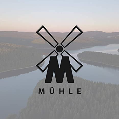 MÜHLE RYTMO Pure Badger Shaving Brush | High-Grade Steamed Resin Handle with Chrome Accents | Luxury Shave Accessory for Men