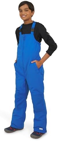 Lands' End Unisex Kids Squall Waterproof Adjustable Insulated Iron Knee Snow Bib Overalls