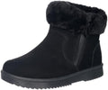 Hsyooes Snow Boots for Women Suede Leather Winter Boots Warm