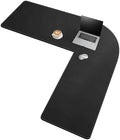 Chihein L-Shaped Desk Pad for Home Office Black (57.1”+ 57.1”) x 19.7”