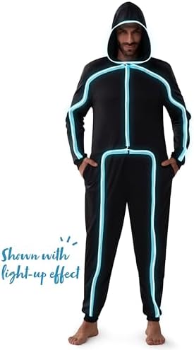 Spooktacular Creations Halloween Costume Adult Glow in the Dark Costume Men