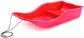 Snow Sled for Kids - SnowBoat Sledge - Single Rider Toboggan with Pull Rope; Outdoor Plastic Winter Sleigh for Toddlers & Kids