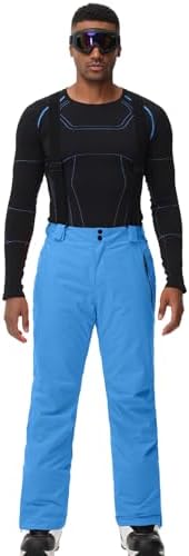 Men's Snow Ski Pants Insulated Waterproof Warm Winter Snowboard Bibs
