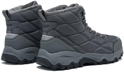 EQW Men's Waterproof Snow Boots Insulation Lightweight Non-Slip