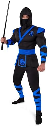 Spooktacular Creations Men Ninja Costume, Halloween Costume Adult Ninja for Halloween Cosplay Party