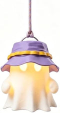 Cute Camping Ghost Night Light, Ghost Squad 3D Printed Lantern Shade Set, Cute Home Decor Squishy Lamp, for Birthday Halloween Decorations ，D