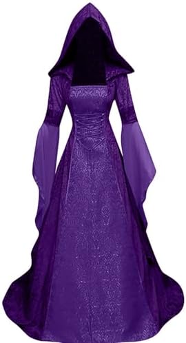 Women Deluxe Witch Dress Renaissance Vampire Halloween Costume