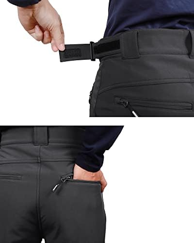 Outdoor Ventures Men's Fleece Lined Ski Snow Pants Waterproof Insulated