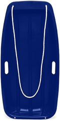 Best Choice Products 35in Kids Plastic Toboggan Snow Sled w/Pull Rope, 2 Handles