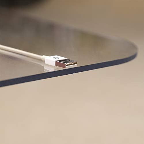 2Pack Crystal Clear 1/5" Thick 47" x 40" Heavy Duty Hard Chair Mat, Can be Used on Carpet or Hard Floor