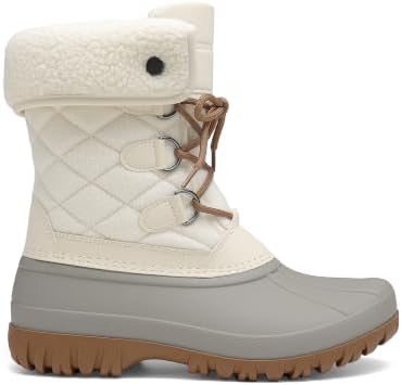DREAM PAIRS Women's Mid Calf Winter Snow Boots