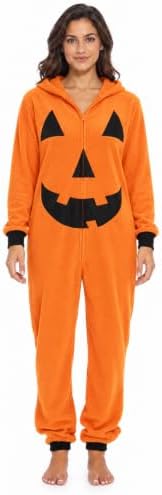 Just Love Women's Adult Onesie Skeleton Halloween Costume with Hood