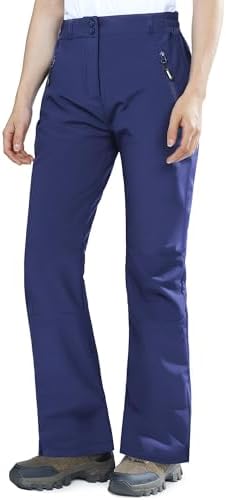 Outdoor Ventures Fleece Lined Waterproof Pants Women Ski Snow Hiking Warm
