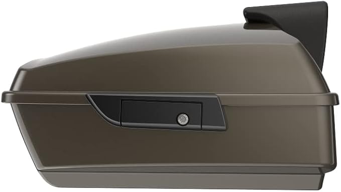 Advanblack Road Glide Tour Trunk Pack River Rock Gray Chopped Tour Trunk Pack Backrest Pad for '97-'25 Harley Touring Road King Street Glide Electra Glide CVO models