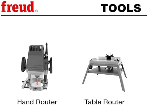 Freud Quadra-Cut Radius Rounding Over Bit with Perma-Shield Coating for Flawless Finish - 4 Cutters, 1/2" Shank Dia., 1/2" Radius, 2-3/4" Length - 34-126