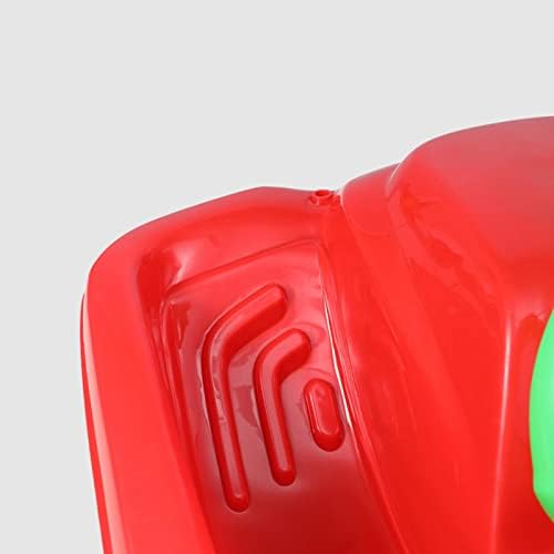 harayaa Snow Sled Steerable Toboggan Bobsled Ski Board with Steering Wheel Side Handles Reinforced Base Double Slides HDPE Heightened Back Suitable