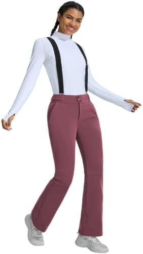 baleaf Waterproof Snow Pants Womens Insulated Ski Bibs