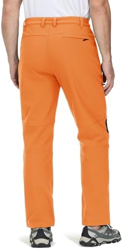 TACVASEN Men's Winter Snow Ski Pants Fleece Lined Waterproof Hiking Work