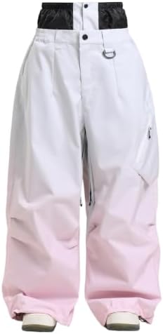GSOU SNOW Womens Mens Snowboard Pants Baggy Snow Ski Pants for Snowsports
