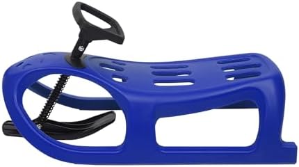 Snow Sled for Kids and Adults, Steering Wheel, Footrests, Pull Rope
