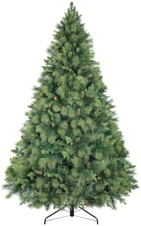 Naomi Home Vail 7.5ft Artificial Prelit Pine Cone Christmas Tree
