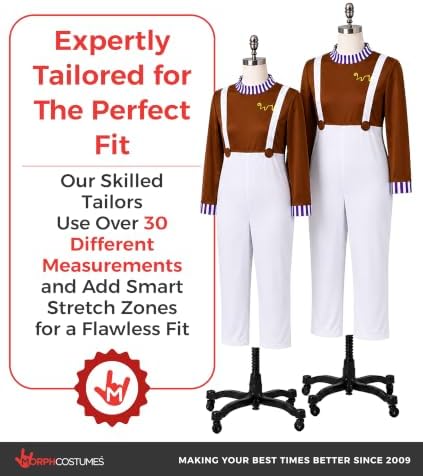 Morph Factory Worker Costume Men, Halloween Costumes for Men
