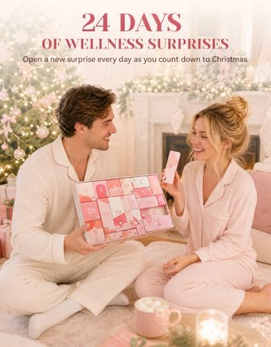 2026 Christmas Advent Calendar for Women, 24 Day Yoga Pilates Gift Set