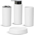 Bathroom Wash Set Mouthwash Cup Toothbrush Holder Soap Box Four-piece