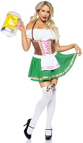Leg Avenue Women's Gretchen Costume Dirndl Dress Oktoberfest Outfits Women