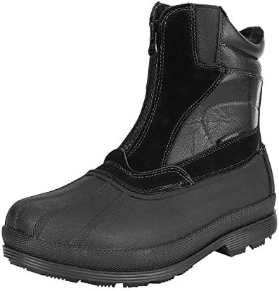 NORTIV 8 Men's Zip Winter Snow Boots Slip on