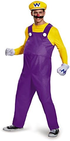 Disguise Men's Plus-Size Super Mario Wario Deluxe Costume