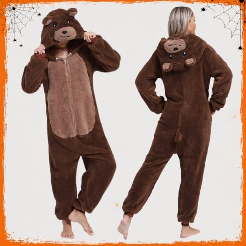 Adult Onesie Pajamas Animal One Piece Costume Halloween Cosplay for Women Men