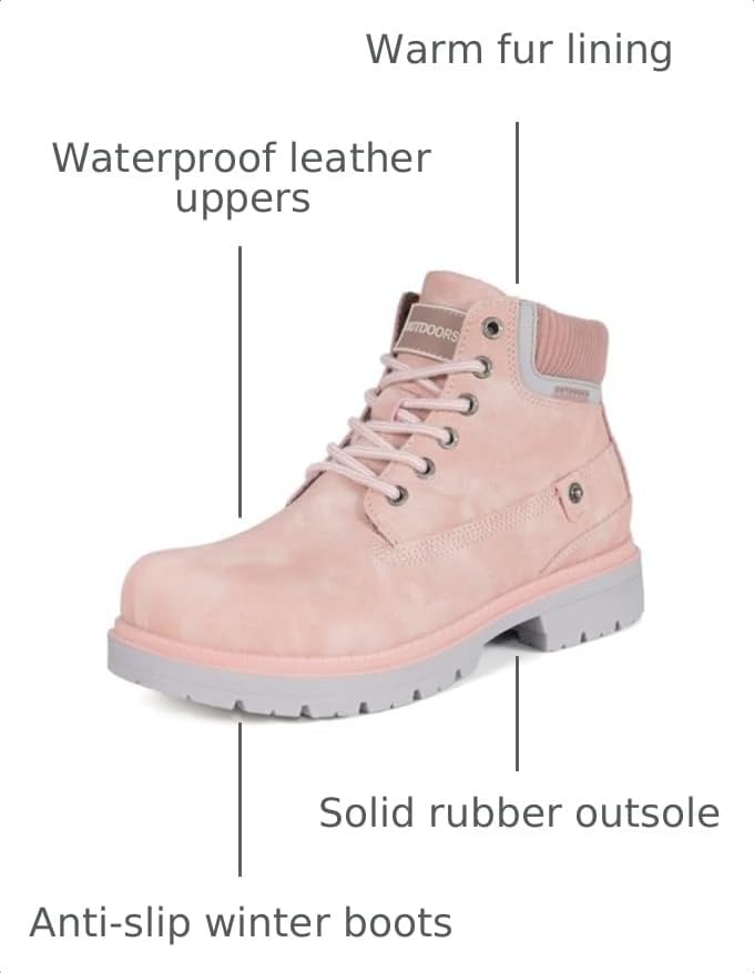 Eagsouni Mens Womens Winter Snow Boots