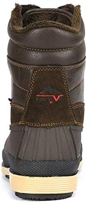 NORTIV 8 Men's Zip Winter Snow Boots Slip on