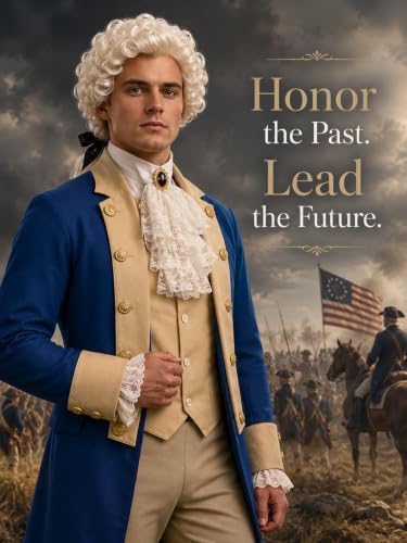 Founding Fathers Costume Set for Men - 7PC Colonial Costume Men