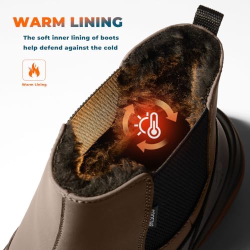 Coostar Winter Boots for Men Warm Snow Boot Botas Para Nieve Hombre