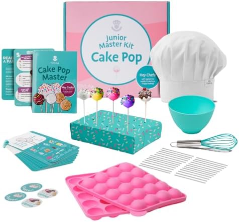 Tovla Jr. Kids Cake Pop Maker Kit | Real Reusable Baking Tools | Ages 6-12