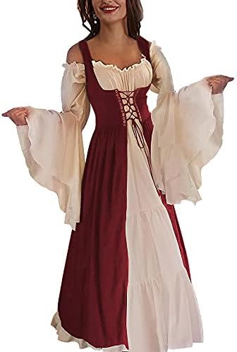 ABaoWedding Womens's Medieval Renaissance Costume Cosplay Over Dress